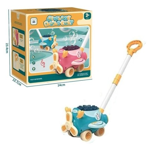 Каталка з мильними бульбашками , 2 пляшечки з мильним розчином, акумулятор 3.7V, в коробці бірюзова