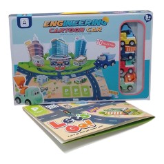 Набір машинок (ігрове поле, 5 машинок, інерція) вид 1