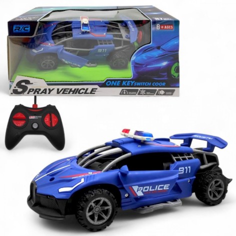 Машина на радіокеруванні "Spray Vehicle" 21 см, з димом (паром), синя