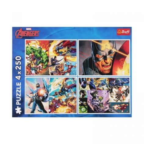 Пазли Trefl "Героїчні дні" 4x250 елементів