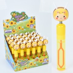 Мильні бульбашки меч, 19см, кришка- бджілка на пружині, /4/96/24шт в кор. 25,5-20-21,5см