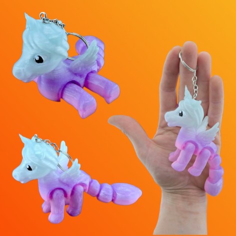 3D іграшка Поні 14см рухлива. світиться у темряві