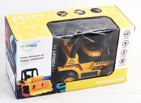 УЦЕНКА 30% Спецтехника  вилочный погрузчик, подсветка, звуковые эффекты, мелодии, ездит, в кор. /60/