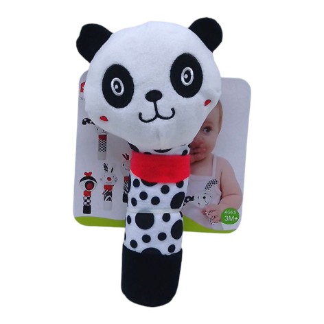 Погремушка мягкая "Зверюшки. Панда" (18 см), 3 мес+