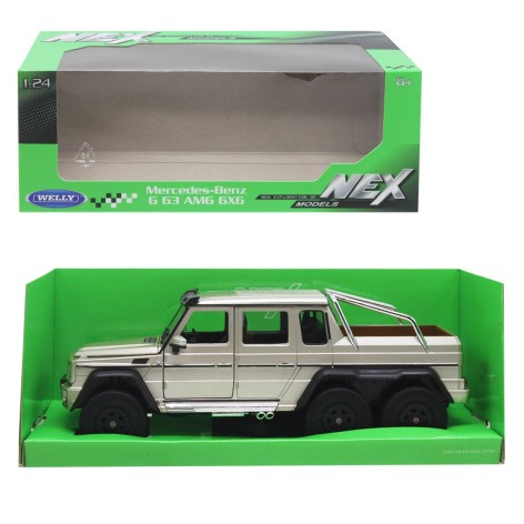 Машинка колекционная WELLY 1:24 MERCEDES-BENZ G63 серебристый