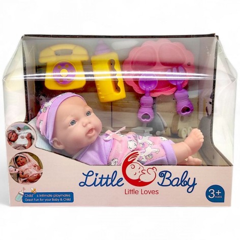 Кукла пупс и аксессуары, 25 см