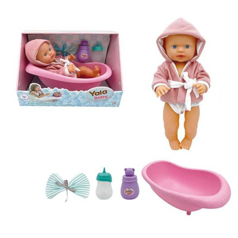 Пупс інтерактивний 40см, п'є з пляшечки, ходить на горщик, аксесуари YL2440J-C