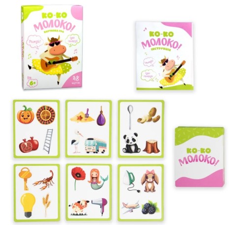 Карточная игра Strateg Ко-ко Молоко развлекательная на украинском языке (30386) Стратег 