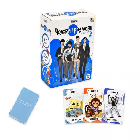 Настільна гра Strateg "Чоловічі розмови" для веселих дискусій та вечірок (18+)