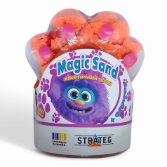 Кинетический песок "Magic Sand. Лапка", 250 г (оранжевый)