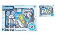 Набір лікаря 2 види, стетоскоп, окуляри, термометр, в кор. /60-2/