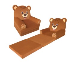 Дитяче крісло трансформер Ведмедик коричневий