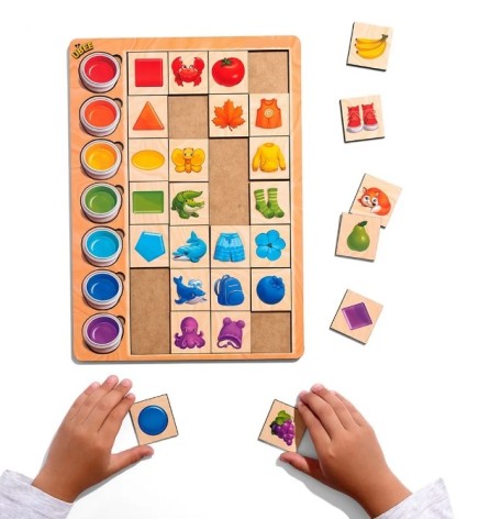Дерев'яна розвиваюча гра-сортер 