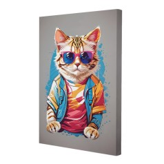 Интеръерная картина Стильный кот (28x40) (ПС-286)