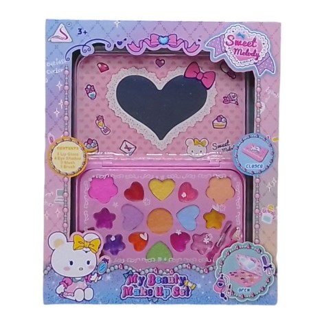 Набір косметика з дзеркальцем в коробці J-521 р.28*23*3см