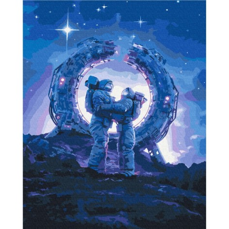 Картина за номерами Brushme "Космічні почуття" 40x50 см (BS52860)