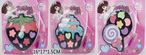 Косметика 3 види, тіні для повік, помада, планшет 16*17*1.5 см 