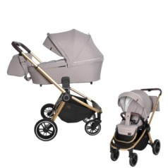 Детская коляска для новорожденных универсальная CARRELLO Epica CRL-8510 (2in1) Almond Beige +дождевик