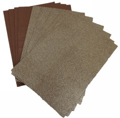 Фоамиран с глиттером 20*30 см, EVA, Флексика, 1.8 мм. 10 листов в ОРР: бронза