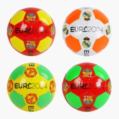 М'яч футбольний 4 види, 310-330 грамів, матеріал м`який PVC, розмір №5 /60/