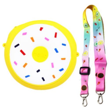 Силіконова сумочка "Пончик", жовта