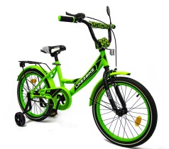 Велосипед дитячий 2-х коліс.18'' 211805(1 шт)Like2bike Sky, салатовий, рама сталь, зі дзвінком, руч.гальмо, складання 75%