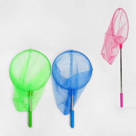 Сачок телескопический 3 цвета, размер 120х30 см, микс видов 