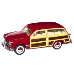 Машинка металлическая FORD WOODY WAGEN 1949 красный