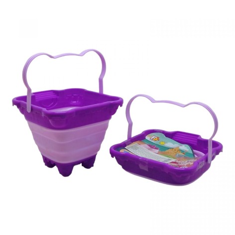 Відро для піску складане "Замок" (фіолетове)