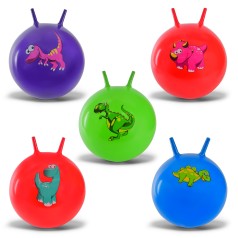 М'яч для фітнесу ріжки 65см, 580 грам, 5 видів 