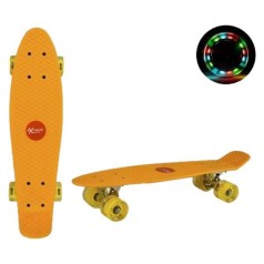 Пенні борд зі колесами, що світяться (помаранчевий)