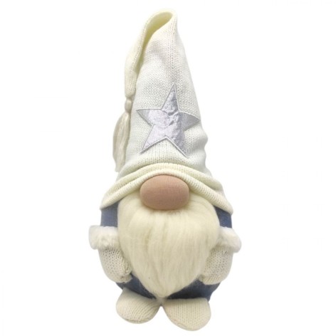 Мягкая игрушка "Скандинавский гном", Hand Made (высота 28 см), (БЕЛЫЙ)