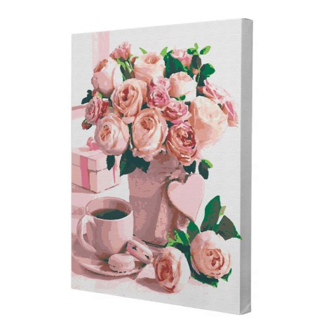 Картина за номерами Riviera Blanca "Квіти для коханої" 40x50 см 23 кольори (RB-0242)