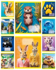 Зошит 24 арк.лінія Тверда 52303 Мікс4, 20/320, 10к. ціна за 20 шт.