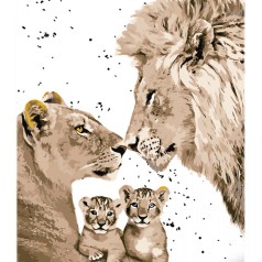 Картина за номерами "Королевська сім'я" 30х40 см