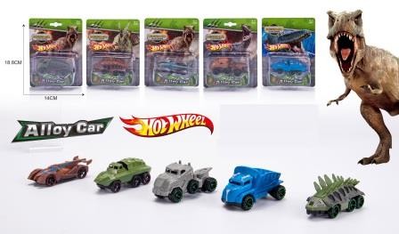 Іграшкова модель легкова Hot Wheels 2020-4 динозавр металева, 5 видів, лист 18,8*14