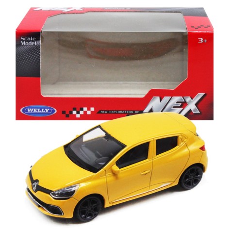 Машина металева 44039CW WELLY1:43 RENAULT CLIO RS, жовта