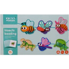 Деревянная игра-шнуровка 