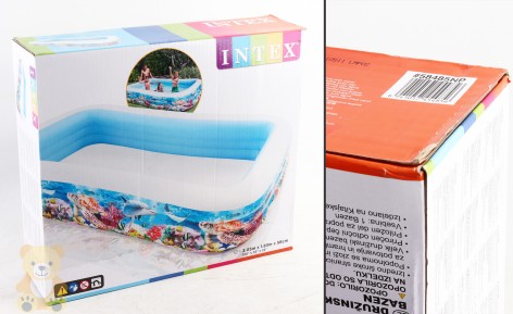 УЦЕНКА 10% Бассейн надувн.  Немо  прямоуг, 3 секц., винил (6+ лет), рем комплект,в кор.305*183*56см 