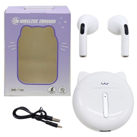 Бездротові навушники "Cat ears" (білі)