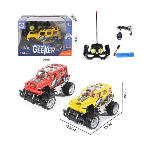 Радіокерований  джип 2 кольори, акумулятор 3.7V, пульт 27 Mhz, масштаб 1:18, в кор. 