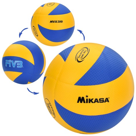 Мяч волейбольный бесшовный MIKASA размер №5, полиуретан, 260-280г MS0162-1