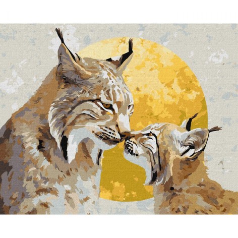 Картина по номерах з фарбами металік "Пильний захист" 40х50см