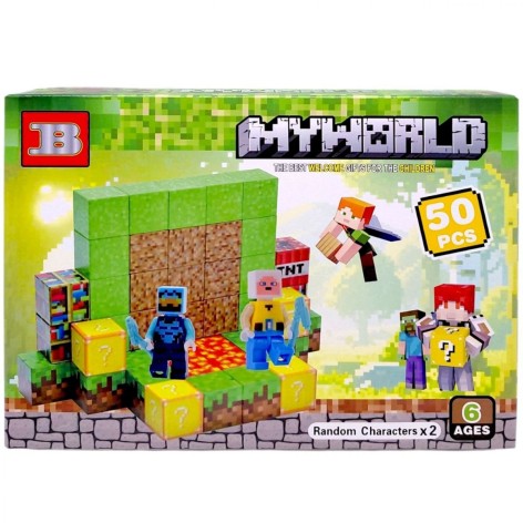 Магнітний конструктор "Майнкрафт/Minecraft" 50 деталей