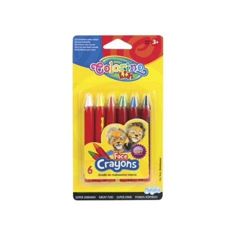 Мел для лица карандаши, 6 цветов Colorino