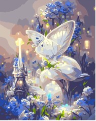 Набор для росписи по номерам Сказочные цветы Strateg размером 30х40 см (SS6771)