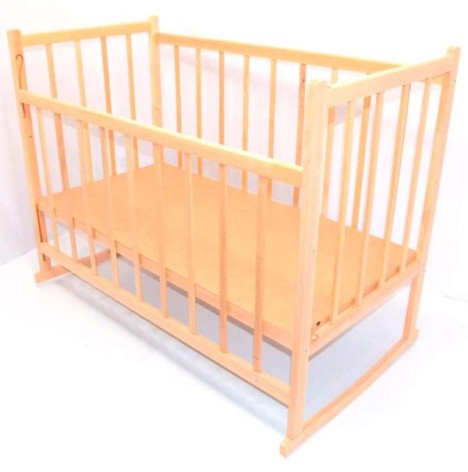Кроватка-качалка детская деревянная №3