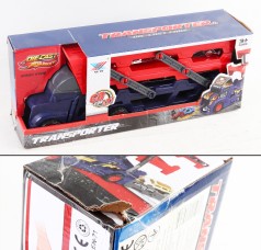 УЦЕНКА 30% Трейлер із машинками 4 машинки в наборі, кор. 31*8*11,5см 