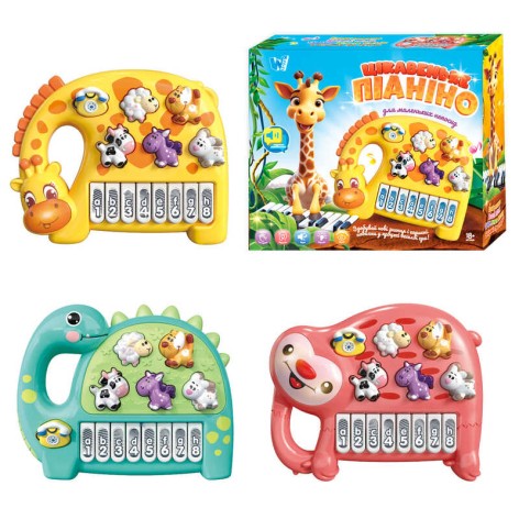 Пианино WToys, 3 вида, ОЗВУЧ. УКР. ЯЗЫКОМ, пианино, 8 сказок, стихи, цифры, ноты, изменение игровых режимов, в кор, микс видов 