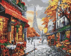 Набір з алмазною мозаїкою Чарівність Парижа Ideyka 40х50 см AMO8096